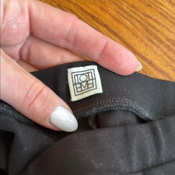 Toteme Black Zip leggings Pants with Ankle Zipper - Picture 6 of 11